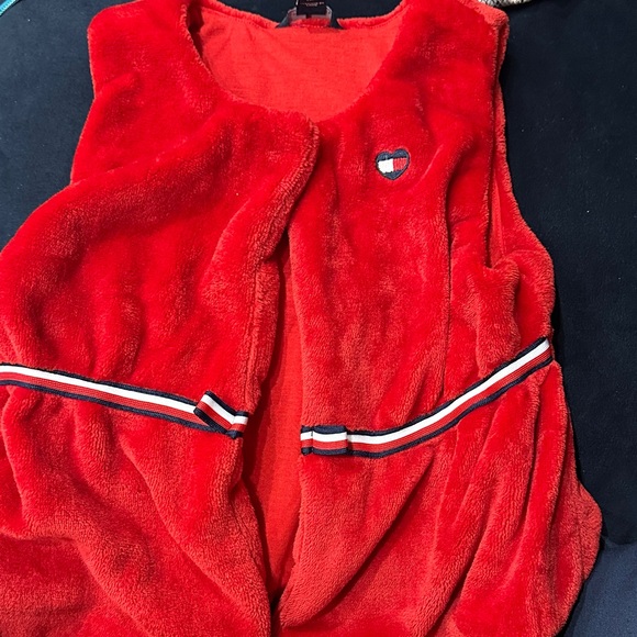 Tommy Hilfiger Red Kids Vest - Picture 2 of 5